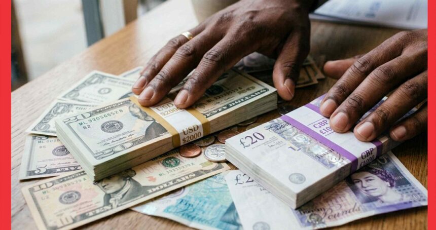 Pound and Dollar, dollar to naira today
