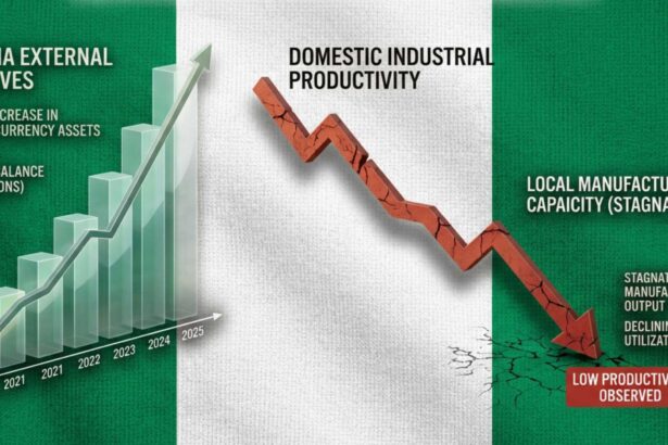 Nigeria external reserves and productivity